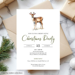 Convites Chic Minimalista Bege Natal no Estilo Escandinavo