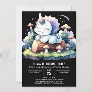 Convites Chic Modern Triceratops Aniversário