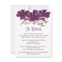 Chic Purple Watercolor Flowers (Flores de Aquarela