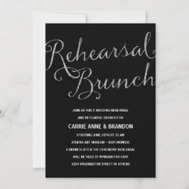 Convites Chic Shimmer | Ensaio Faux Silver Foil Brunch