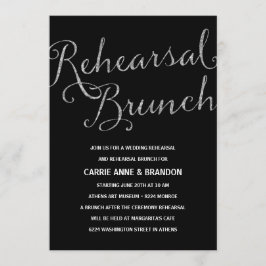 Convites Chic Shimmer | Ensaio Faux Silver Foil Brunch