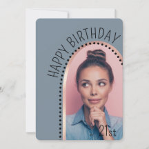 Chic Simples Qualquer Foto De Arco Dourado De Rosa