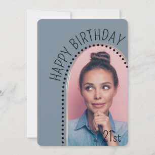 Convites Chic Simples Qualquer Foto De Arco Dourado De Rosa