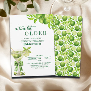 Convites Chic Um Pouquinho Mais Velho Lime Martini 25º Aniv