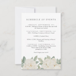 Convites CHIC WHITE ROSES FLORES Primavera PROGRAMAÇÃO DE E
