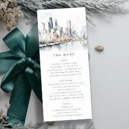 Convites Chicago, Illinois City Scape Wedding Card