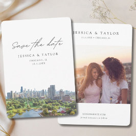 Convites Chicago Wedding Save the Date Lincoln Park