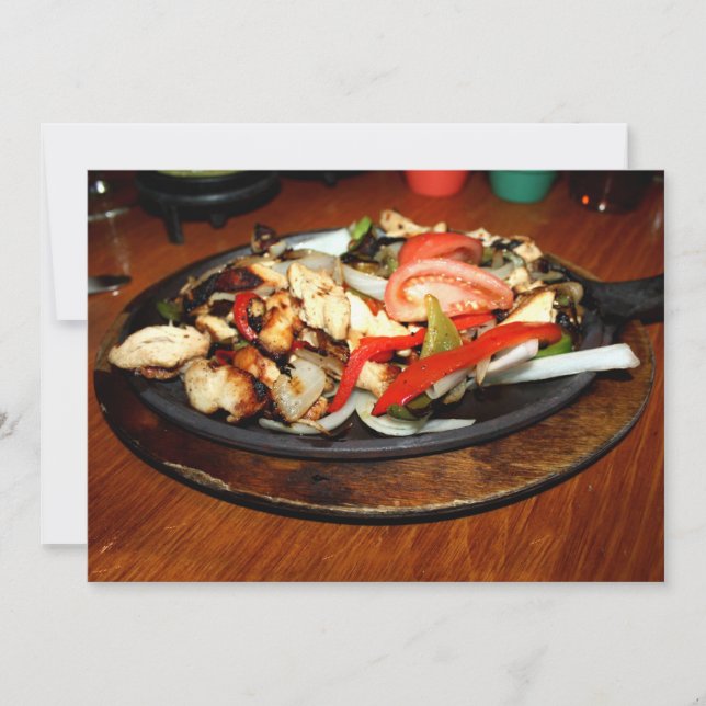 Convites Chicken Fajitas (Frente)
