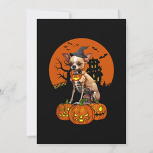 Convites Chihuahua Dog Halloween