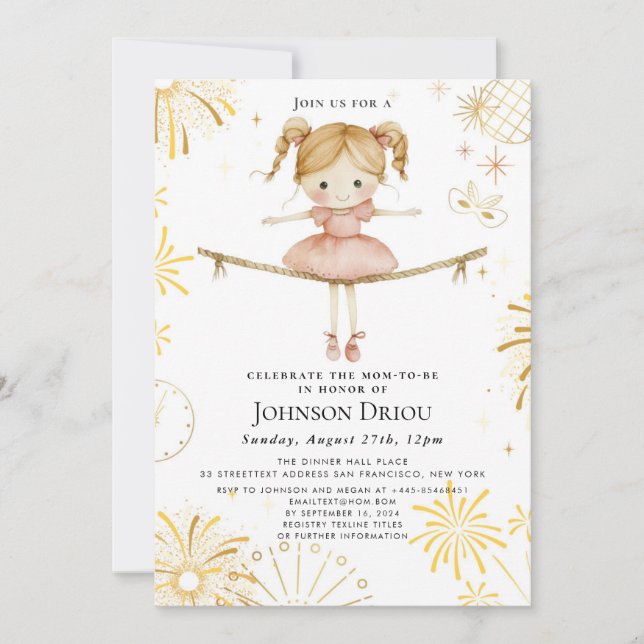 Convites Children Playing on a Rope Kids Party Invitation (Frente)