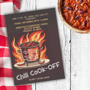 Convites Chili Cook Off Fundraiser