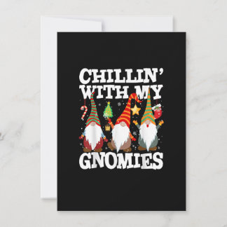 Convites Chillin With My Gnomies Funny Gnome Christmas Pama