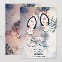 Chinelos de Praia Tropical Festa de 16 Anos Doce 