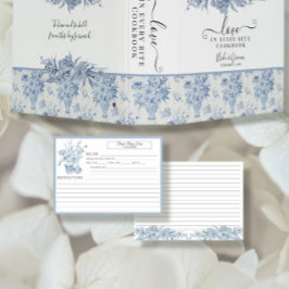 Convites Chinoiserie Floral Blue e White Bridal Receita