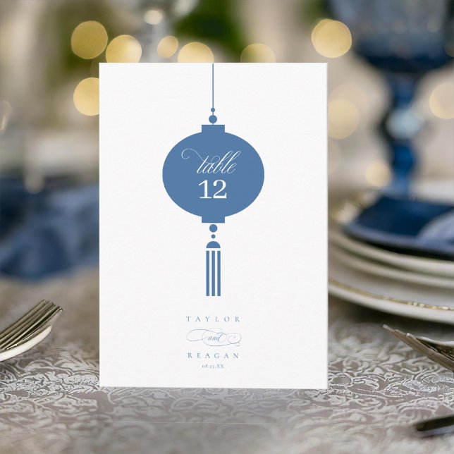 Convites Chinoiserie Hanging Lantern Motif Mesa n.º ID1094 (Criador carregado)