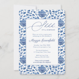 Convites Chinoiserie Lady Milestone Aniversário do Partido