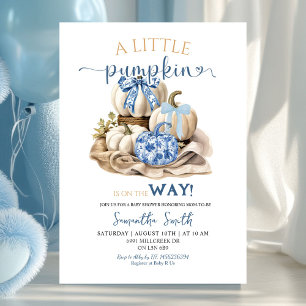 Convites Chinoiserie Little Pumpkin Chá de fraldas