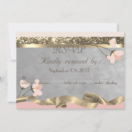 Convites Chique Elegante Floral RSVP