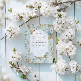 Convites Chique floral Chá de panela