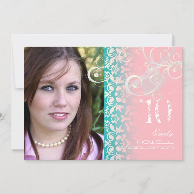 Convites Chique Vintage/Grunge/Redemoinhos/Damasco (Frente)