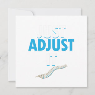 Convites Chiropracor Engraçado Apenas Ajuste-O Na Espinha M