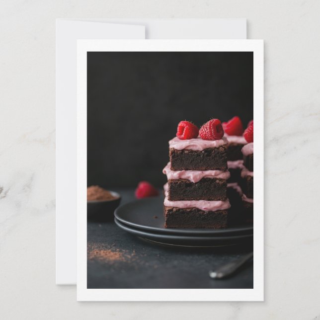 Convites chocolate cake (Frente)