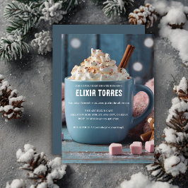 Convites Chocolate Quente com Chá de fraldas de Creme Ocupa