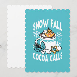 Convites Chocolate Quente e Charme de Inverno - Chamada par