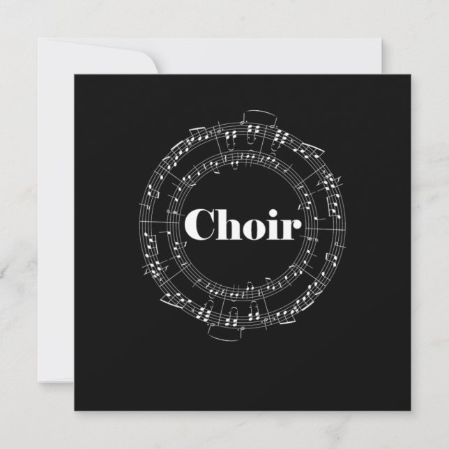 Convites Choir Chorus Choral Music Conductor Notes Gift (Frente)