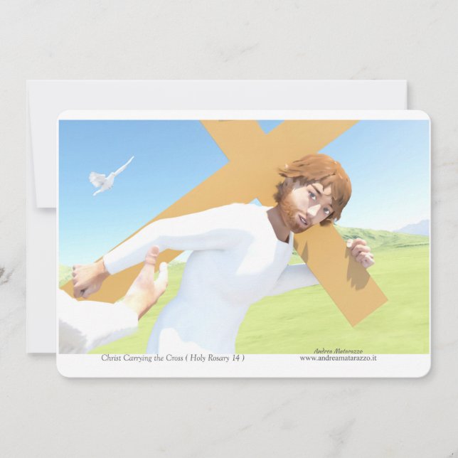 Convites Christ carrying the Cross  (Frente)