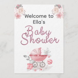 Convites Christian Baby Girl Shower Personalized Text Photo