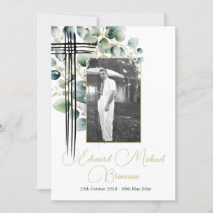 Convites Christian Funeral Memorial Foto Botânica