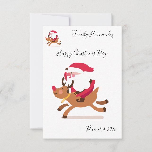 Convites Christmas card (Frente)