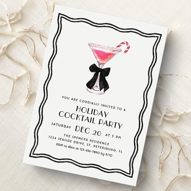 Convites Christmas Cocktail Party Invitation (Criador carregado)