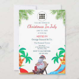 Convites Christmas in July | Custom Company Name & Logo