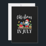 Convites Christmas In July Santa Claus Beach Surfing Summer<br><div class="desc">Funny christmas t shirt men,  funny xmas tshirt men,  funny Christmas gift shirt kids,  funny thanksgiving gift shirt,  thanksgiving t shirt men,  thanksgiving t-shirt women</div>