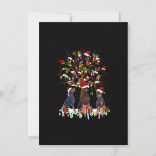 Convites Christmas Pajama Doberman Tree Xmas Dog Dad Mom