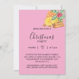Convites Christmas Party Invitation Card