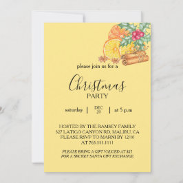 Convites Christmas Party Invitation Card