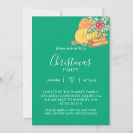 Convites Christmas Party Invitation Card