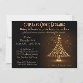 Convites Christmas Party Modern Bronze