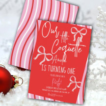 Christmas Pink Bows Birthday Stripes