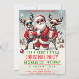 Convites Christmas Rounding up the Gang Invitation