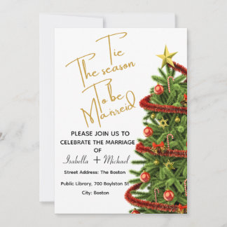 Convites Christmas Wedding Invitation,Winter Wedding
