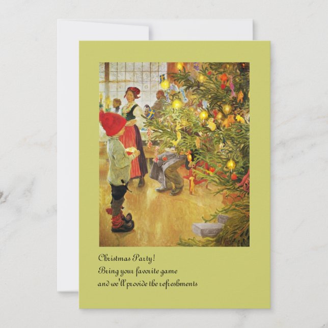 Convites Christmastime Novamente, garotinho e Julgran (Frente)