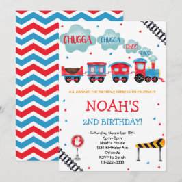 Convites Chugga Chugga Choo Choo Choo Aniversário