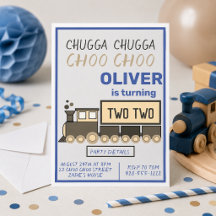 Chugga Chugga Dois Dois Aniversário do Menino de 2