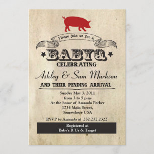 Convites Churrasco BBQ BABYQ