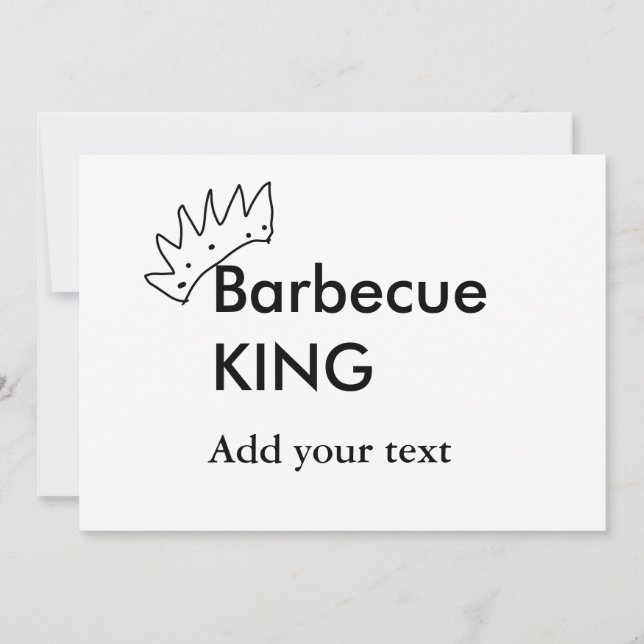 Convites Churrasco-churrasco adiciona nome texto homens pad (Frente)