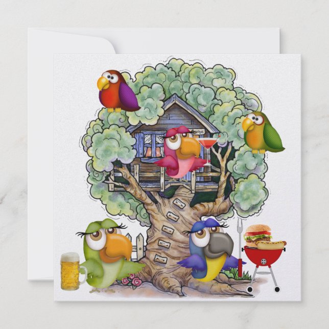 Convites CHURRASCO - Cocktails - Cookout - Parte - SRF (Frente)